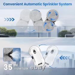 Robot Nettoyeur de Fenêtres, Robot Intelligent de Nettoyage de Fenêtres 5600Pa avec Pulvérisation d'Eau