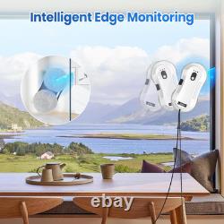 Robot Nettoyeur de Fenêtres, Robot Intelligent de Nettoyage de Fenêtres 5600Pa avec Pulvérisation d'Eau