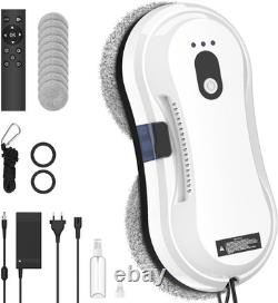Robot Nettoyeur de Fenêtres, Robot Intelligent de Nettoyage de Fenêtres 5600Pa avec Pulvérisation d'Eau
