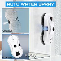 Robot Nettoyeur de Fenêtres, Robot de Nettoyage Automatique des Fenêtres avec Spray d'Eau, Électrique