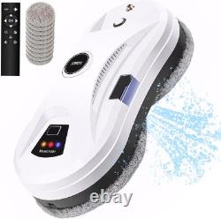 Robot Nettoyeur de Fenêtres, Robot de Nettoyage Automatique des Fenêtres avec Spray d'Eau, Électrique
