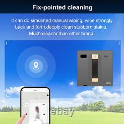 Robot Nettoyeur de Vitres Wd8, Double Pulvérisation d'Eau, Mémoire Intelligente, Aspiration à Haute Pression, Las