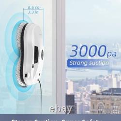 Robot de Nettoyage de Fenêtres AlfaBot, Robot Nettoyeur de Vitres X7 avec Spray d'Eau Double-Sidéal