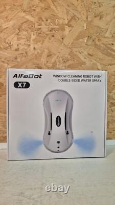 Robot de Nettoyage de Fenêtres AlfaBot, Robot Nettoyeur de Vitres X7 avec Spray d'Eau Double-Sidéal