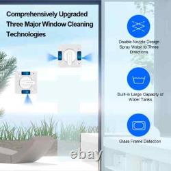 Robot de Nettoyage de Fenêtres, Double Jet d'Eau, Robot Nettoyeur de Fenêtres pour Sols et Murs en Verre