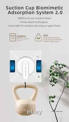Robot de Nettoyage de Fenêtres, Double Jet d'Eau, Robot Nettoyeur de Fenêtres pour Sols et Murs en Verre