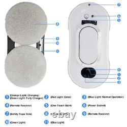 Robot de Nettoyage de Fenêtres Intelligent 5600PA Nettoyeur de Fenêtres Automatique Pulvérisateur d'Eau Antichute