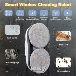 Robot de Nettoyage de Fenêtres Intelligent 5600PA Nettoyeur de Fenêtres Automatique Pulvérisateur d'Eau Antichute