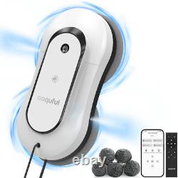 Robot de Nettoyage de Fenêtres Intelligent Nettoyeur de Fenêtres Électrique avec Double Pulvérisation d'Eau