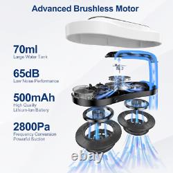 Robot de Nettoyage de Fenêtres Intelligent Nettoyeur de Fenêtres Électrique avec Double Pulvérisation d'Eau