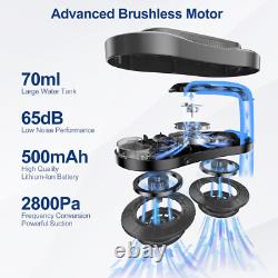 Robot de Nettoyage de Fenêtres Intelligent Nettoyeur de Fenêtres Électrique avec Double Pulvérisation d'Eau