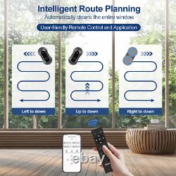 Robot de Nettoyage de Fenêtres Intelligent Nettoyeur de Fenêtres Électrique avec Double Spray d'Eau