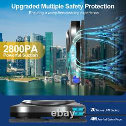 Robot de Nettoyage de Fenêtres Intelligent Nettoyeur de Fenêtres Électrique avec Double Spray d'Eau