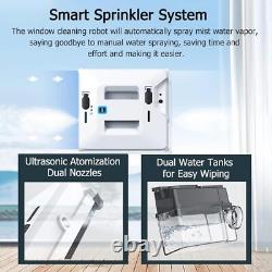 Robot de Nettoyage de Fenêtres Intelligent à 3000Pa avec Nettoyeur à Eau Spray Double Face