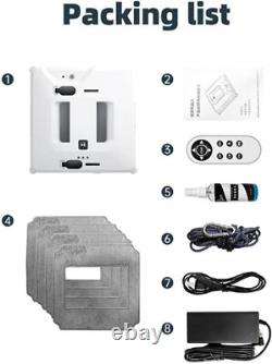 Robot de Nettoyage de Fenêtres Intelligent à 3000Pa avec Nettoyeur à Eau Spray Double Face