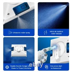 Robot de Nettoyage de Vitres Liectroux YW509, Spray d'Eau Double, Vitres Murs de Maison