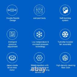 Robot de Nettoyage de Vitres Liectroux YW509, Spray d'Eau Double, Vitres Murs de Maison