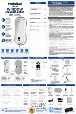 Robot de nettoyage automatique des fenêtres, nettoyeur de vitres intelligent, pulvérisation d’eau, télécommande