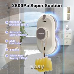 Robot de nettoyage automatique des vitres de la maison avec pulvérisation d'eau et aspiration de verre