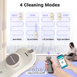 Robot de nettoyage automatique des vitres de la maison avec pulvérisation d'eau et aspiration de verre