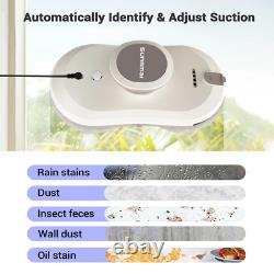 Robot de nettoyage automatique des vitres de la maison avec pulvérisation d'eau et aspiration de verre