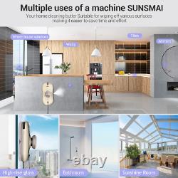 Robot de nettoyage automatique des vitres de la maison avec pulvérisation d'eau et aspiration de verre