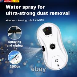 Robot de nettoyage de fenêtre YW610, pulvérisation d'eau, robot aspirateur pour fenêtre ultramince