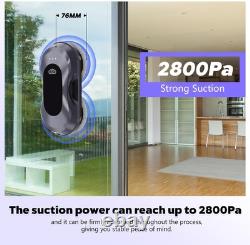 Robot de nettoyage de fenêtres AHWOiHS avec double pulvérisation d'eau, fenêtre automatique