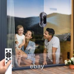Robot de nettoyage de fenêtres AHWOiHS avec double pulvérisation d'eau, fenêtre automatique