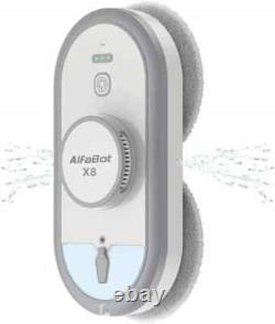 Robot de nettoyage de fenêtres AlfaBot X8 - Robot nettoyeur de verre avec pulvérisation d'eau des deux côtés