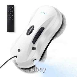 Robot de nettoyage de fenêtres Alfabot X7, nettoyeur de fenêtres intelligent avec pulvérisation automatique d'eau.