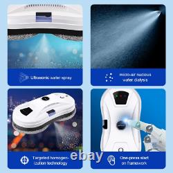 Robot de nettoyage de fenêtres YW610, pulvérisation d'eau, aspirateur robot ultrafin pour fenêtres, G