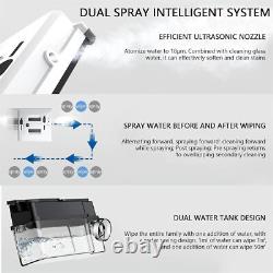 Robot de nettoyage de fenêtres à télécommande 3000Pa avec nettoyeur de fenêtres à double pulvérisation d'eau