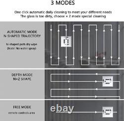 Robot de nettoyage de fenêtres à télécommande 3000Pa avec nettoyeur de fenêtres à double pulvérisation d'eau