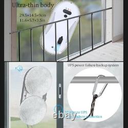 Robot de nettoyage de fenêtres automatique avec réservoir d'eau de 30ML, jet d'eau ultrasonique