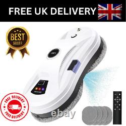 Robot de nettoyage de fenêtres électriques automatique avec pulvérisation d'eau et télécommande