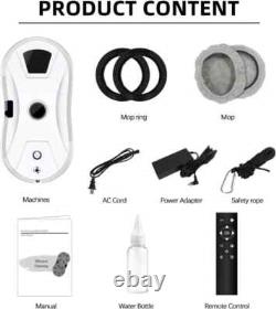 Robot de nettoyage de fenêtres électriques automatique avec pulvérisation d'eau et télécommande