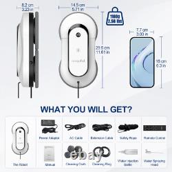 Robot de nettoyage de fenêtres intelligent Nettoyeur de fenêtres électrique avec pulvérisation d'eau double