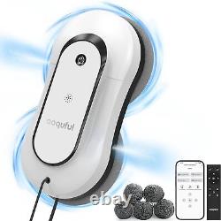 Robot de nettoyage de fenêtres intelligent, nettoyeur de fenêtres électrique avec double vaporisation d'eau