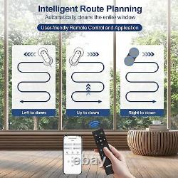 Robot de nettoyage de fenêtres intelligent, nettoyeur de fenêtres électrique avec double vaporisation d'eau
