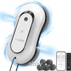 Robot de nettoyage de fenêtres intelligent, nettoyeur de fenêtres électrique avec double vaporisation d'eau