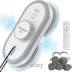 Robot de nettoyage de vitres AlfaBot X8 avec double pulvérisation d'eau, nettoyeur