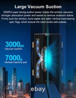 Robot de nettoyage de vitres à double pulvérisation d’eau, mémoire intelligente et capteur laser	<br/>	
