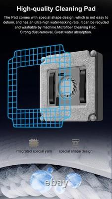 Robot de nettoyage de vitres à double pulvérisation d’eau, mémoire intelligente et capteur laser	<br/>