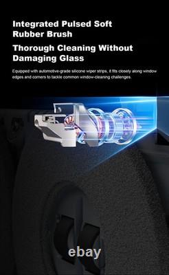 Robot de nettoyage de vitres à parcours, double pulvérisation d’eau, nettoyeur électrique ultrafin pour verre