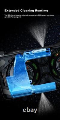 Robot de nettoyage de vitres à parcours, double pulvérisation d’eau, nettoyeur électrique ultrafin pour verre