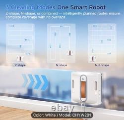 Robot de nettoyage de vitres de voiture, amélioré avec 4 jets d’eau et protection de sécurité à 8 couches
