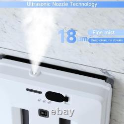 Robot de nettoyage de vitres intelligent avec pulvérisation d’eau automatique, faible bruit, robot de nettoyage de vitres, Royaume-Uni