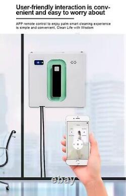 Robot laveur de fenêtres pulvérisateur d'eau télécommandé avec assistant vocal