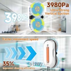Robot nettoyeur de fenêtres AlfaBot X7Pro avec double pulvérisation, réservoir d'eau de 60ML